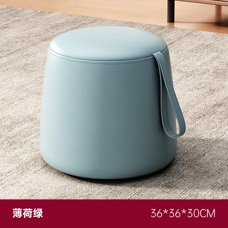 Портативный пуф с узором «гусиная лапка» из ткани Nordic, небольшой табурет для прихожей, пуф для гостиной, педальный диван, пуф, креативный пуф, круглый табурет