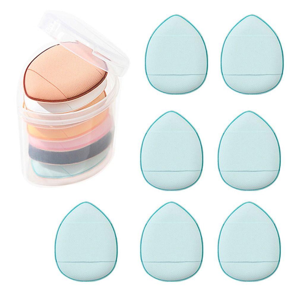 Консилер Кушон Румяна Косметический Пуф 7шт Мини Пальчиковый Пуф Спонж для Макияжа Палец Воздушный Кушон Пуф синий
